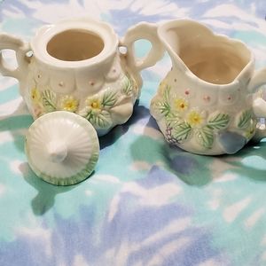 mini milk jar and sugar bowl